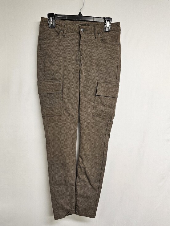 Prana Pants - Prana Meme Pants  Women’s Size 4 Green Gray Outdoors Cargo Diamond Print